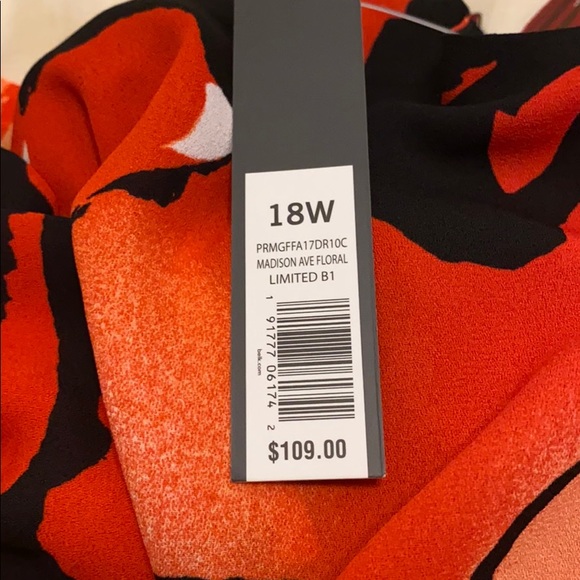 THE LIMITED Madison Ave Floral Pleated Dress 18W - Picture 11 of 13